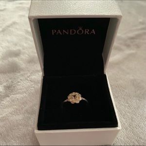 PANDORA Sterling silver Blooming Dahlia Ring